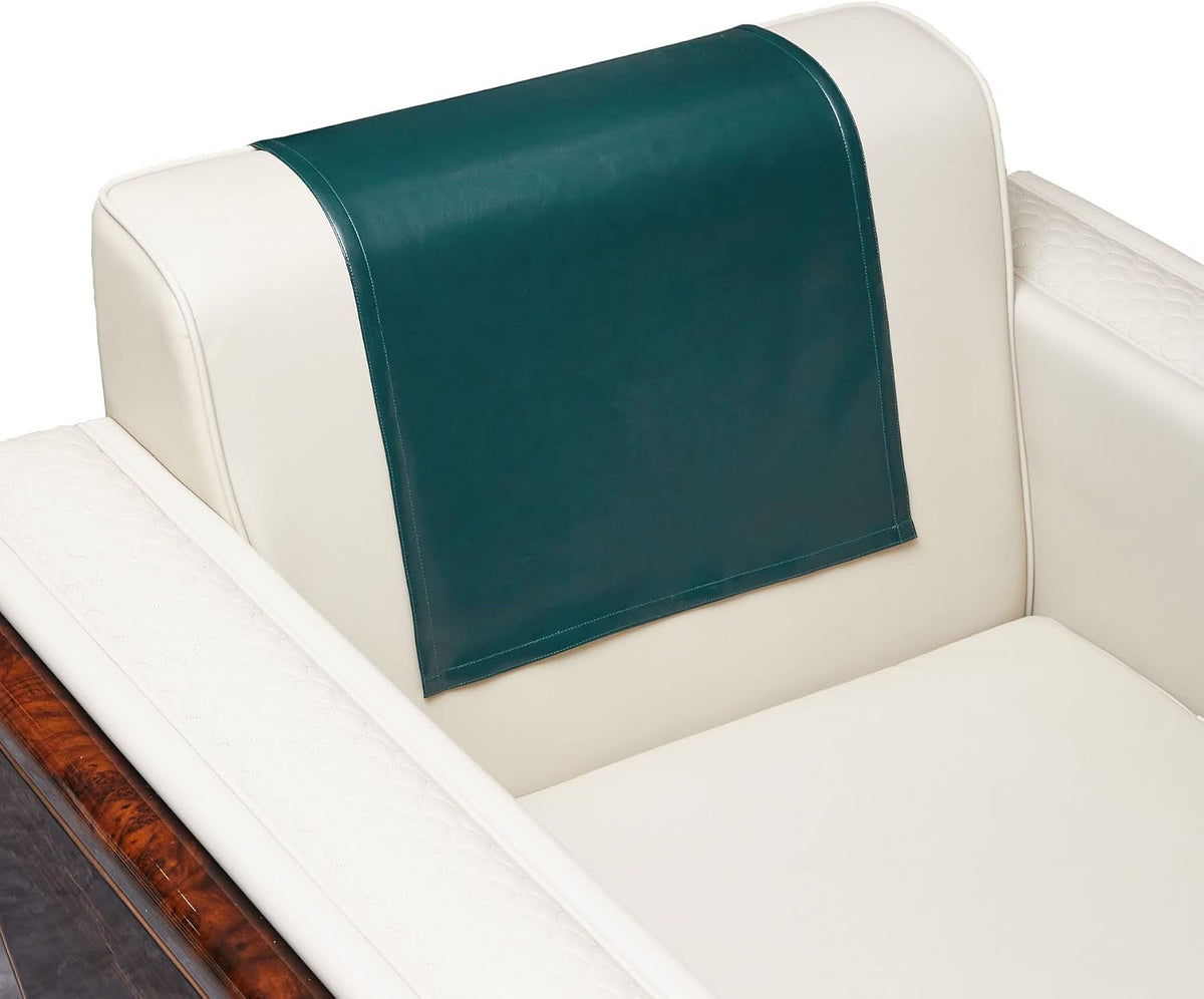 Non Slip Recliner Headrest Protector Washable Faux Leather Headrest Covers for Recliner Chair Waterproof Couch Head Rest Covers for Sofa,Furniture,Office Chair,Theater Seat