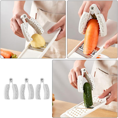 FOMIYES 3pcs Finger Protective Shields for Vegetable Cutting, Grater Finger Guard Safety Protectors, Hand Guards for Kitchen Chopping and Slicing Tasks