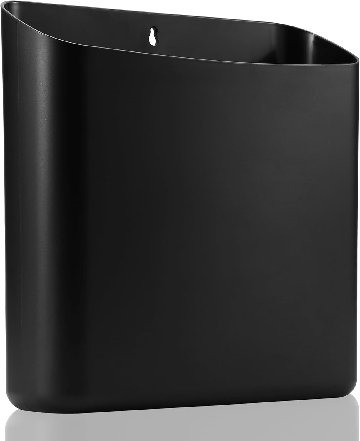MONJITA Lint Bin for Laundry Room, Magnetic Lint Trash Can for Dryer, Modern Lint Holder, Lint Box for Laundry Room Organization, Wall Mounted Trash Can for Laundry Decor (Black)
