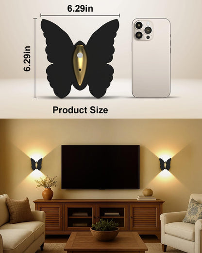 Eneru Motion Sensor Wall Sconce Set of 2, Rechargeable Wall Lights, Indoor