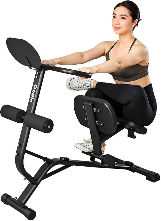 Full Body Stretching Bench, Seated Posture Back Traction Device for Lower Back Pain Relief, Spinal Traction, Sitting Stretching Tool for Home Gym and Office