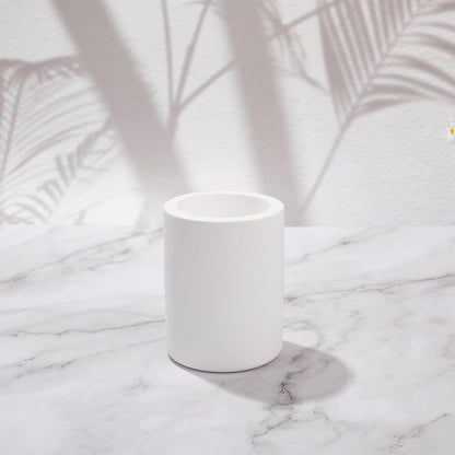 Drying Stone Toothbrush Holder, Diatomite Toothbrush Holders for Bathroom Counter, Quick Drying Electric Toothbrush and Toothpaste Holder Bathroom Organizer, Marble White