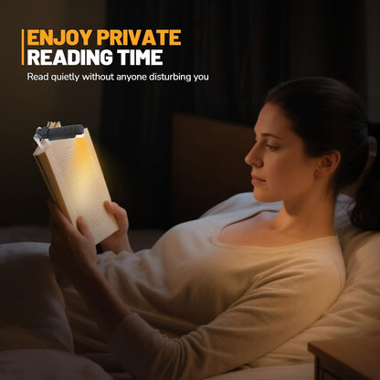 Book Reading Light Rechargeable Clip on Book Lamp with 3 Color Temperatures | 5-Level Dimmable Brightness, 3 Color Temperatures, 360° Rotatable USB Eye Caring