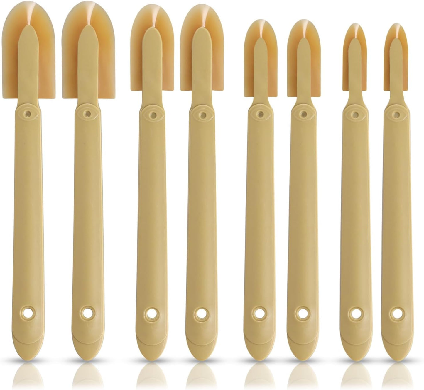 8pcs Rubber Caulking Caulk Remover Smoothing Tool | Reusable Sealant Spatula Spreader 4 Sizes Silicone Multifunctional Caulk Finishing Tool Applicator for Tiles Brick Kitchen