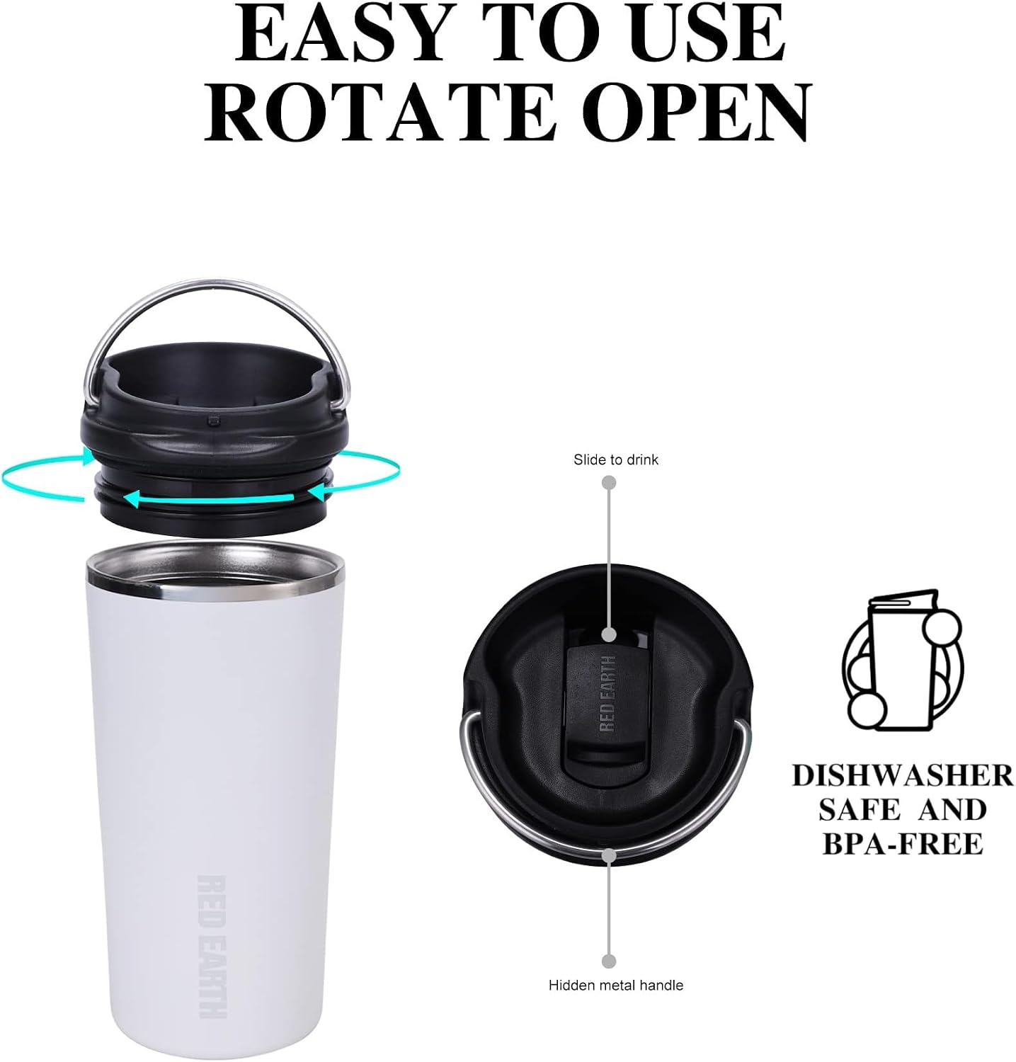 GiNT 17oz Travel Tea Mug with Infuser, 2 Lids. Vacuum Insulated 316 Stainless Steel Coffee Mug. Dishwasher Safe Tea Cup with Strainer for Hot & Cold Brew Coffee. Mothers Day Gifts for Mom (Green)