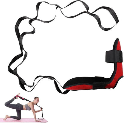 Stretching Strap with Loops and Detachable Foot, Fascia Stretcher Used, Foot & Calf Stretcher for Yoga, Gymnastics and Flexibility Training