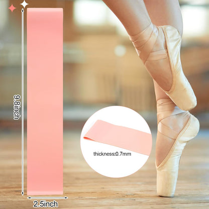 2 Pcs Toe and Foot Stretcher for Ballet, Feet Arch Stretching Band Pink Foot Resistance Band for Gymnastics, Ballet, Dancers, Artistic Swimmers, Improved Flexibility and Technique