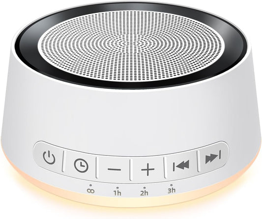 Sound Machine Night Light White Noise Machine with 30 Soothing Sounds 12 Colors Night Light Sleep Machine for Baby Kids Adults Brown Pink Nosie Machine with 32 Volume Levels for Office Home Travel