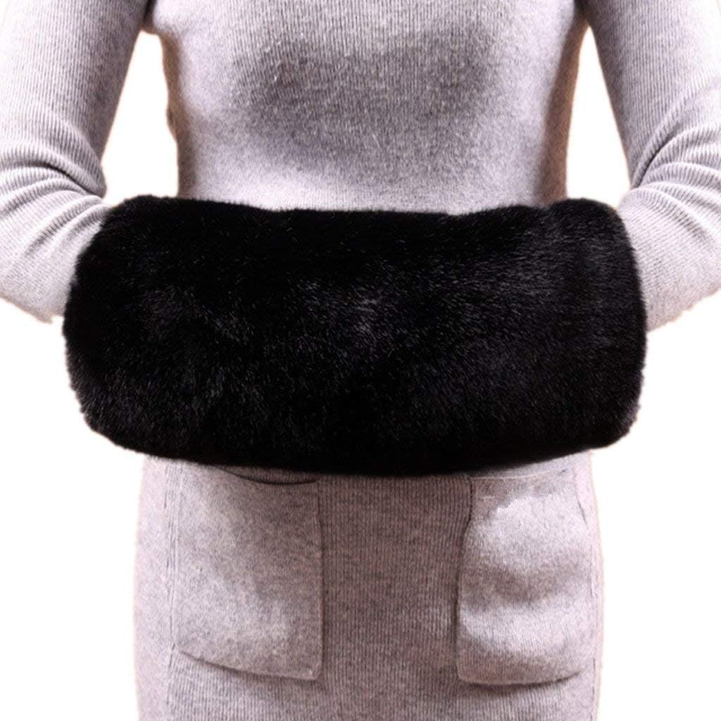 Faux Fur Hand Muffs Women Warm Faux Fur Muffs