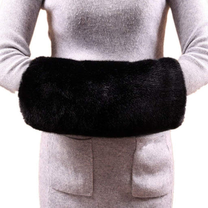 Faux Fur Hand Muffs Women Warm Faux Fur Muffs