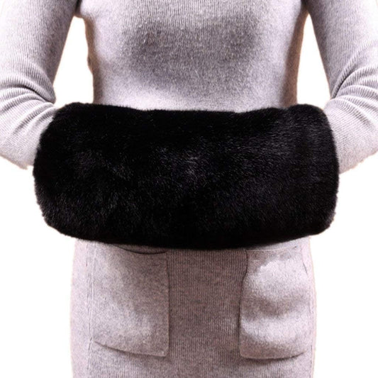 Faux Fur Hand Muffs Women Warm Faux Fur Muffs