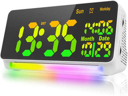 120db Super Loud Alarm Clock for Heavy Sleepers, Bluetooth Connection
