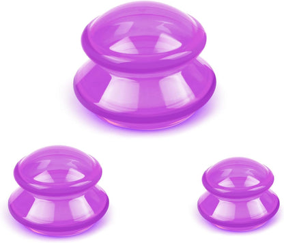 Silicone Cupping Therapy Sets (Set of 3), Cupping Kit for Massage Therapy