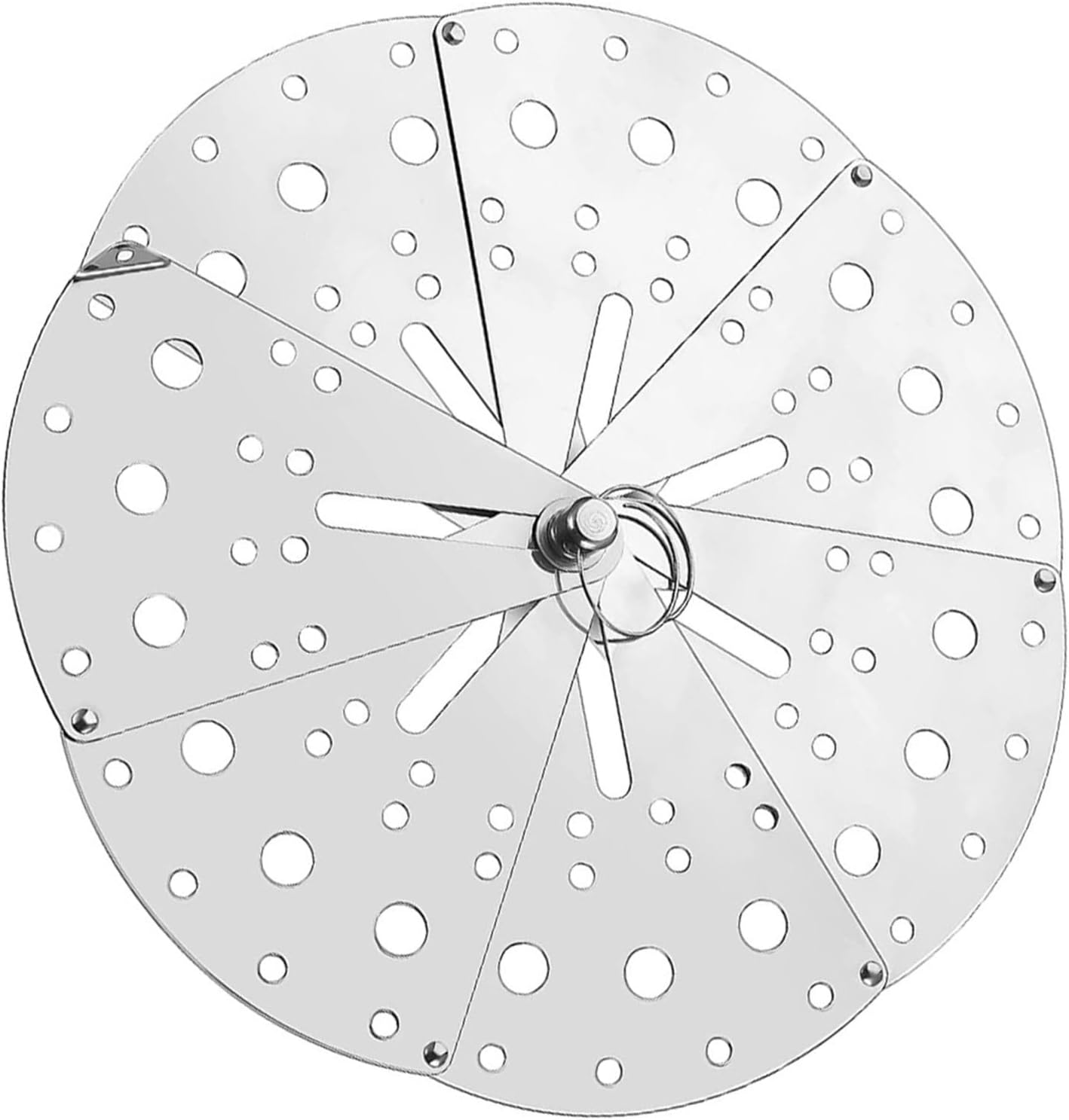 BESTonZON Adjustable Stainless Steel Overflow Lid Multifunctional Kitchen Spill Stopper Cover for Pots, Household Anti-spill Strainer Lid Suitable for Cooking and Boiling