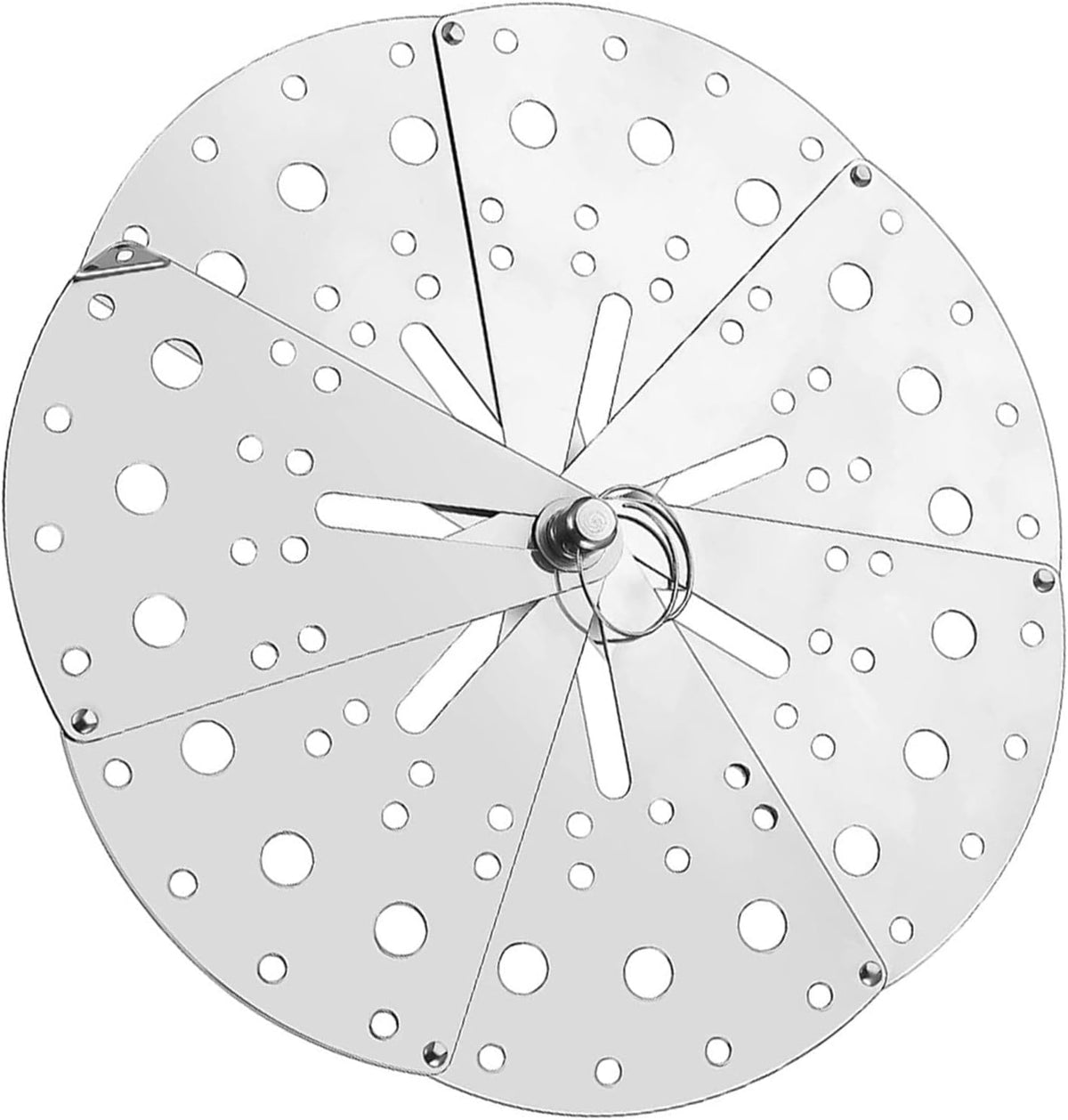 Adjustable Spill Stopper Lid Cover, Stainless Steel, Silver