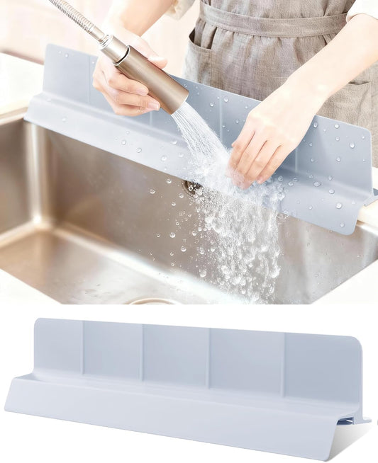 Silicone Sink Splash Guard 18" 23" 30" for Bathroom & Kitchen Sink Edge