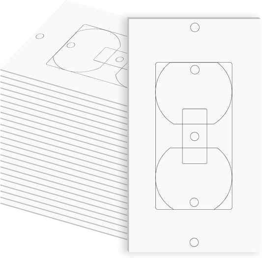 30 Pack Outlet Covers Wall Plate Electrical Outlet Insulation Pads for Wall | Draft Sealers, EVA Foam Gasket, Light, Swtich Socket Covers, Compatible with Duplex Toggle Rocker