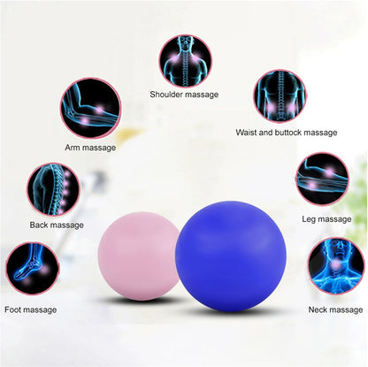 WOVTE Massage Lacrosse Ball Therapy for Sore Muscles Myofascial Release | Shoulders, Neck, Back, Foot, Body, Deep Tissue, Trigger Point, Muscle Knots, Yoga