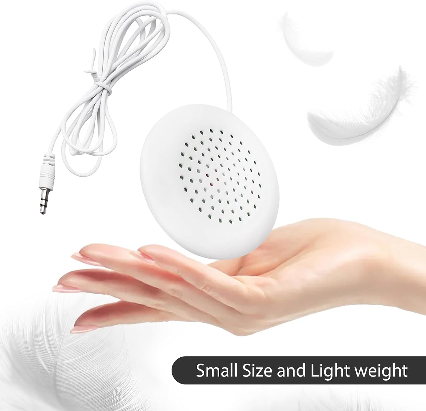 5pcs Pillow Speaker, Under Pillow Speaker for Sleep, 3.5mm Mini Stereo for MP3 Phone Portable CD