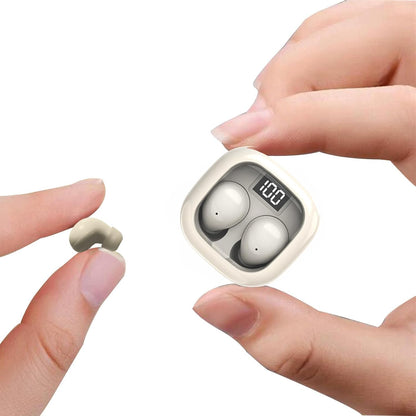 Smallest Invisible Mini Earbuds Wireless Bluetooth Low Profile Micro Tiny | Discreet Hidden Earbuds for Work, Small Headphones, Invisible Sleep Wireless Earphone IPX5 Waterproof for Small Ear Canals