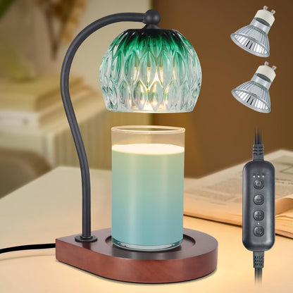 Dimmable Candle Warmer Lamp with Timer Adjustable Height for Scented Jar Candles Electric Candle Wax Melt Warmer for Home Decor Christmas Birthday Gifts for Women Mom(Hummingbird)