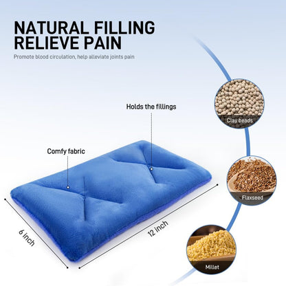 Microwave Heating Pad for Pain Relief, 8 x 18 Grey