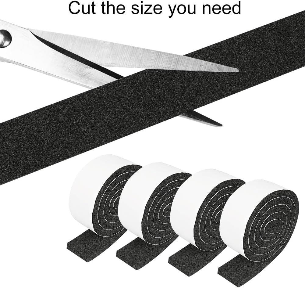 2 Rolls Foam Seal Tape for Door Window Insulation, Soundproof and Shockproof Foam Adhensive Strip, 3/8" Wx3/16 T Single Sided Foam Tape, Cold Air and Draft Closed Cell Seal Strip,Total 32FT
