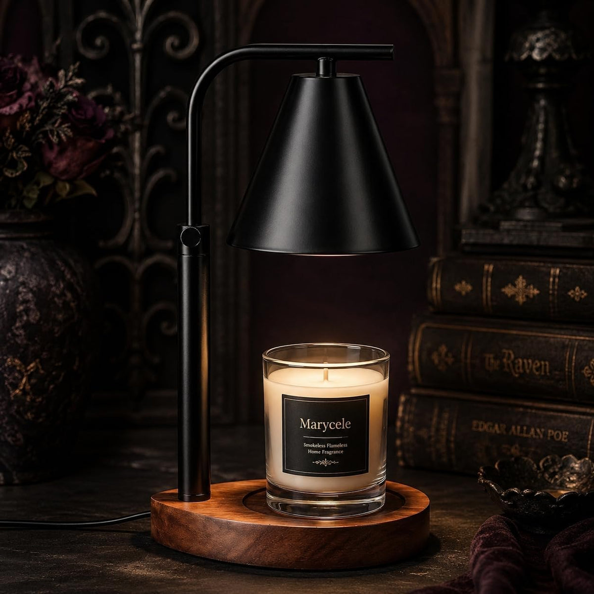 Marycele Candle Warmer Lamp with Timer, Vintage Home Decor, Gifts for Women