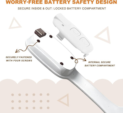 Rechargeable Kids Book Light, Cute Bookmark Reading Light for Kids, Dimmable Portable LED Book Light for Reading in Bed, Eye-Caring Bedtime Reading Lamp for Children & Travel, Brown