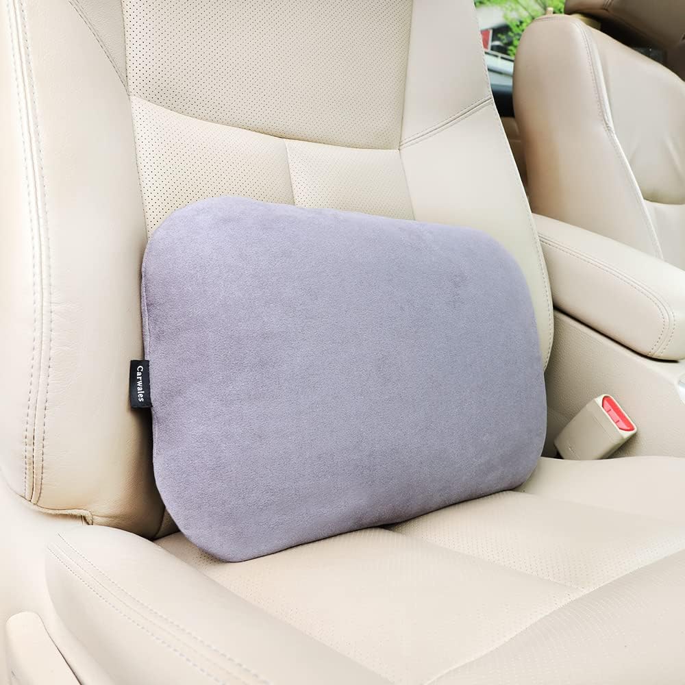 Lower Back Automotive Lumbar Support Pillow for Car Recliner Cushion Black