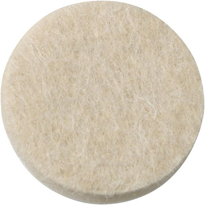 SoftTouch 1.5" Round Reusable Felt Furniture Sliders for Hard Surfaces, Noise-Reducing Adhesive Furniture Moving Pads for Beds, Sofas, Dressers, Set of 24, Beige