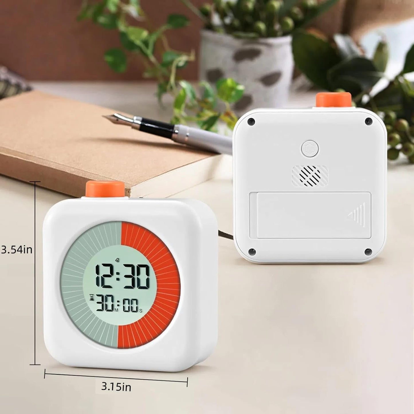 EooCoo School Supplies for Kids Visual Timer for ADHD & Autism, Digital Countdown Timer with Smiley Face-Style Visual Time Progress, Easy Time Management Tool, Classroom Learning & Home Daily Routines