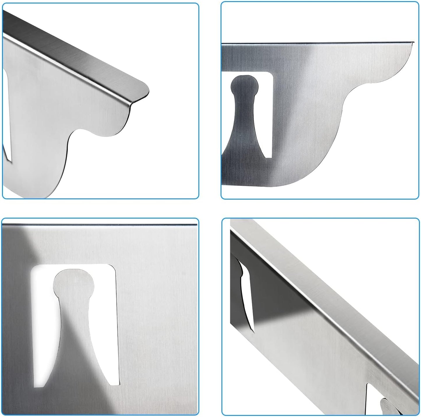 Stove Cover, Stove Guard, Stainless Steel Stove Gap Covers, Heat Resistant & Easy to Clean Stove Counter Gap Cover, Kitchen Stove Counter Gap Cover Eliminates Gap Between Counter & Appliances (2 pcs)