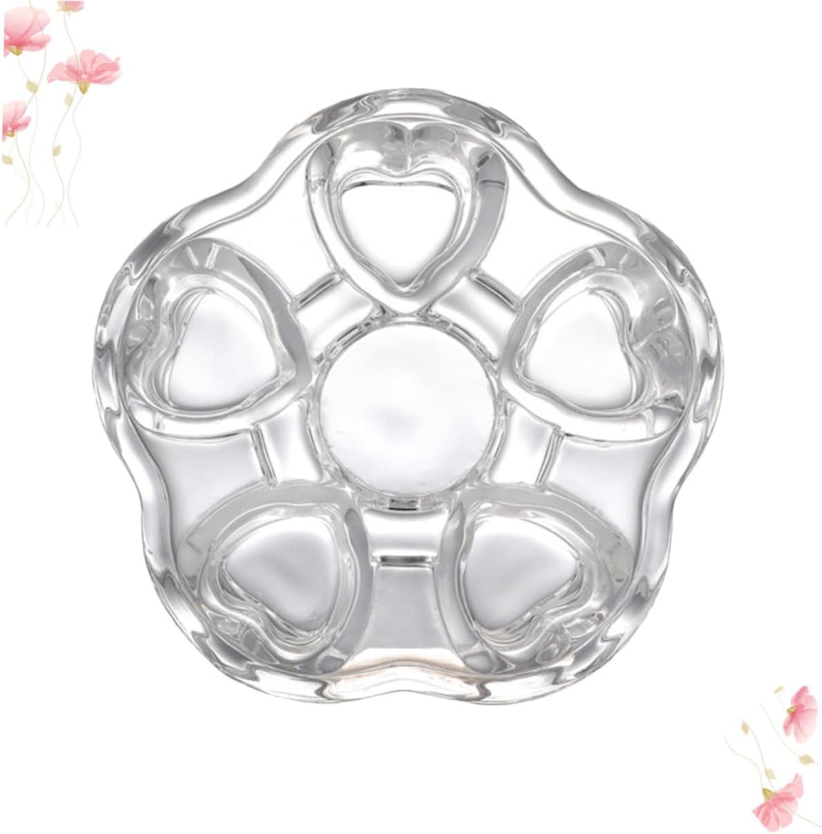 Glass Heart Base Tea Pot Warmer Stylish Insulated Heating Base for Glass Teapots Creative Design for Keeping Tea Warm and Functional Use