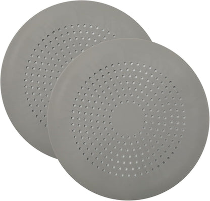 2 Pack Shower Drain Hair Catcher, Silicone Drain Cover with Suction Cup,Shower Drain Protector Drain Strainer Hair Stopper for Kitchen Bathroom Bathtub Sink(New Black 2Pack)