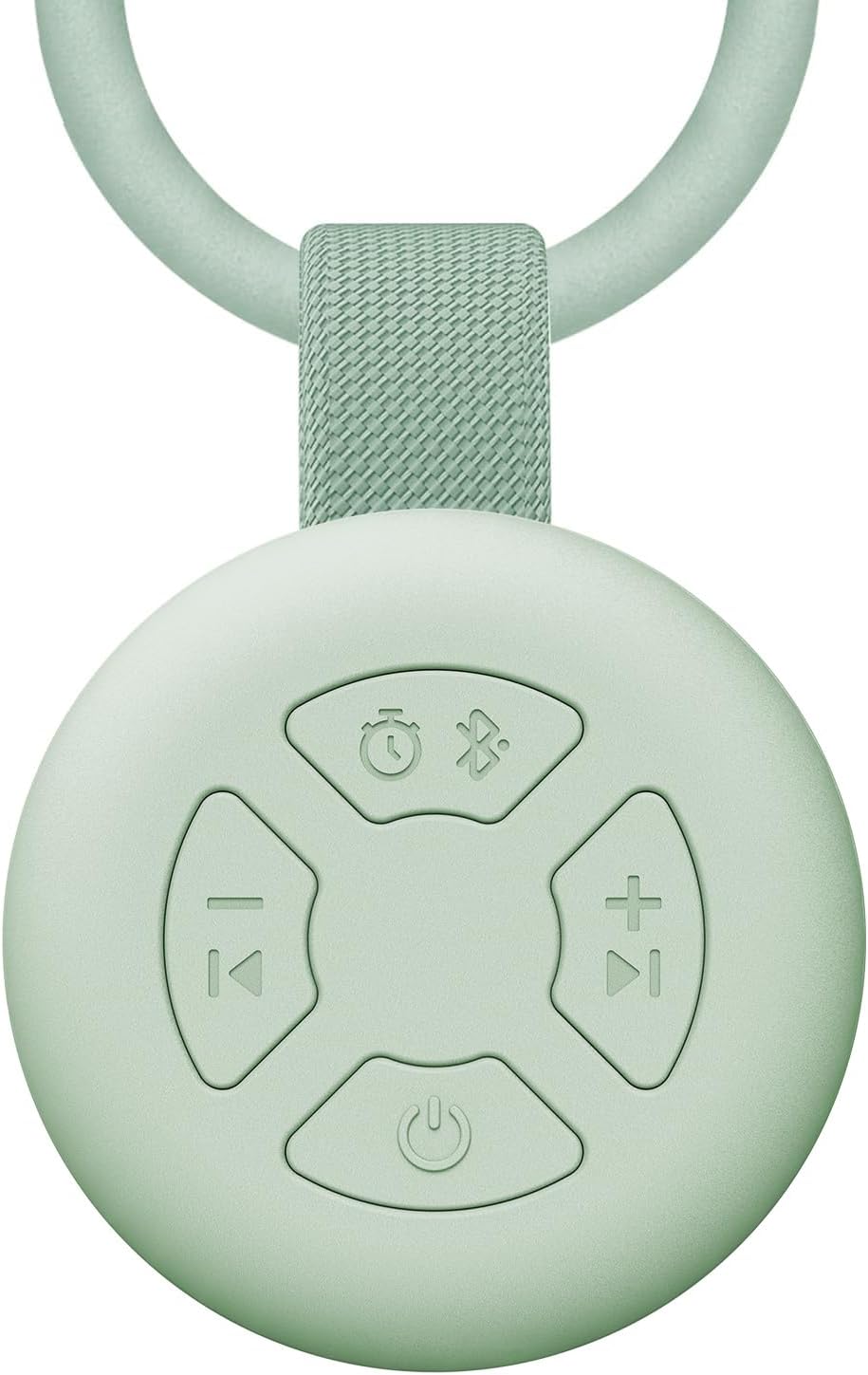 Portable Baby Sound Machine [White Noise for Babies Kids Adults][Supports Bluetooth Audio Playback][Timer Function][12 Soothing Sounds] 15 Hours Battery Life, Travel,Shower,Clips on Baby Stroller