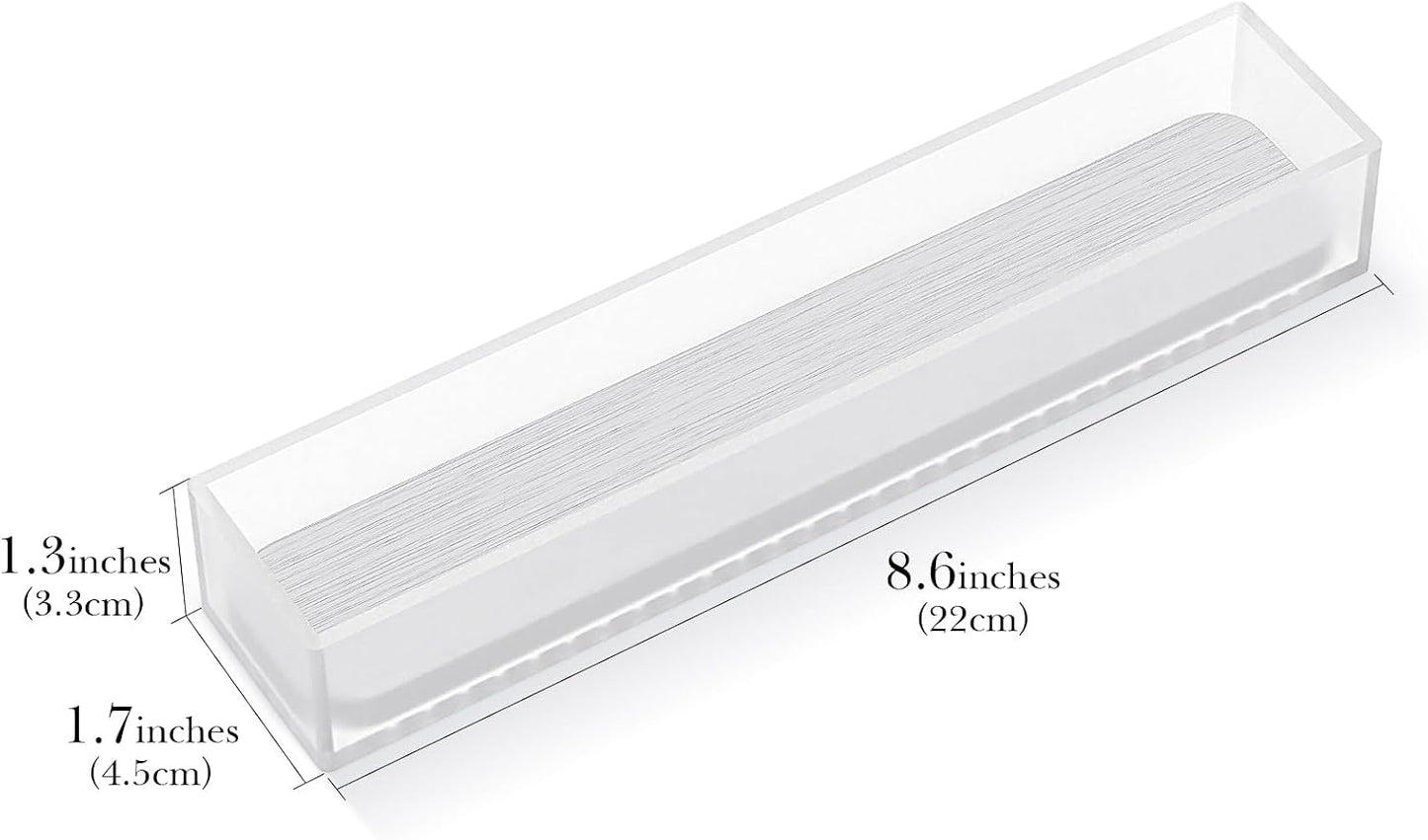 Linkidea Acrylic Toothbrush Holder with Drainage Hole, Bathroom Drawer Organizer with Drying Diatomite Stone, Compatible with Colgate Extra Clean, Oral-B CrossAction Toothbrush