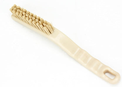 SPARTA Grout Brush with Stiff Nylon Bristles, 8 Inch, White | Flo-Pac, Stiff Crimped Nylon Bristles, 2.75-Inch Brush Section, Narrow Crevices, BPA Free