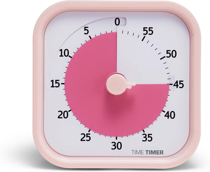 TIME TIMER Home MOD – 60-Minute Visual Timer Home Edition, Silent Operation Study Tool for Kids Desk, Homeschool Supplies, Office & Meetings (Fern Green)