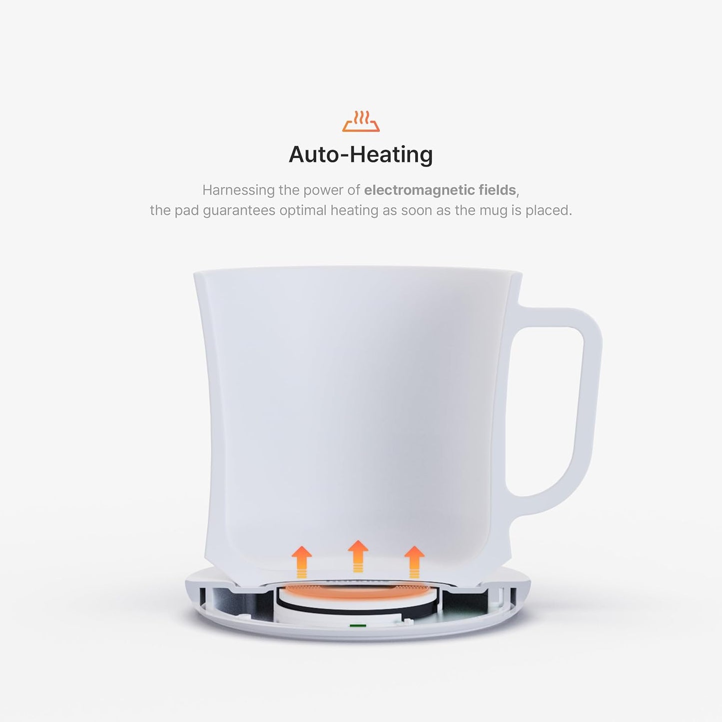 Smug Mug Warmer V2 | Premium Temperature Control Mug & Heating Base | 55 °C (131 °F) Smart Warming | 1-Year Replacement Warranty | Gift Ready Packaging | USB-C Charger (Grande Black)