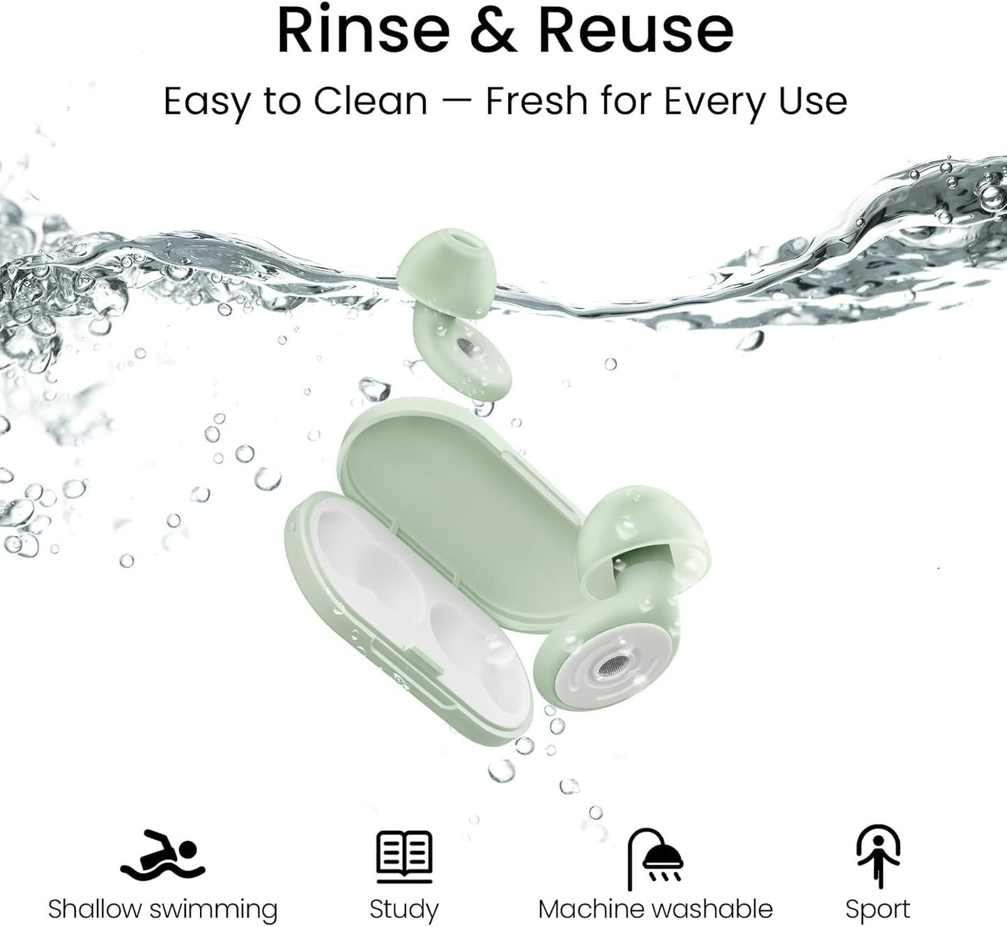 Ear Plugs for Sleeping, Noise Cancelling Earbuds for Concerts