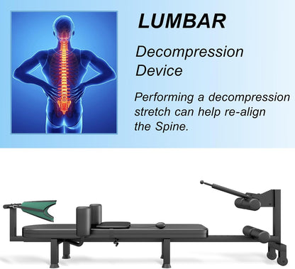 Fitness Full Body Traction Bed, Massage Cervical Traction Table & Lumbar Traction Bed, Stretch Decompression Machine for Tension Relief, Lumbar Stretching