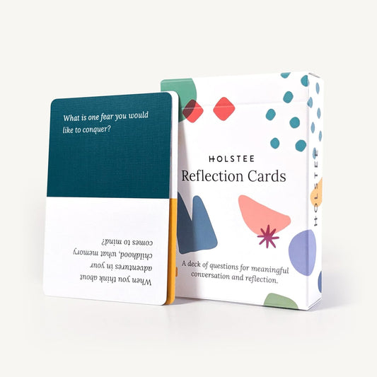 Holstee Reflection Cards - A Deck of 100+ Questions to Spark Meaningful Connections and Conversations