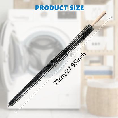 Full-Bristle Dryer Vent Cleaner Brush, Dryer Lint Brush and Lint Removal Tool for Trap and Duct, 27.95 Inches, Flexible for Deep Cleaning to Remove Pet Hair & Lint and Improve Efficiency