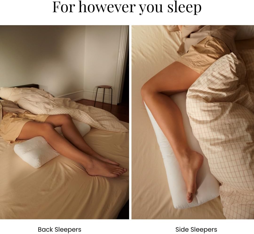 Fossflakes Knee & Ankle Leg Pillow for Side Sleepers, Firm Support