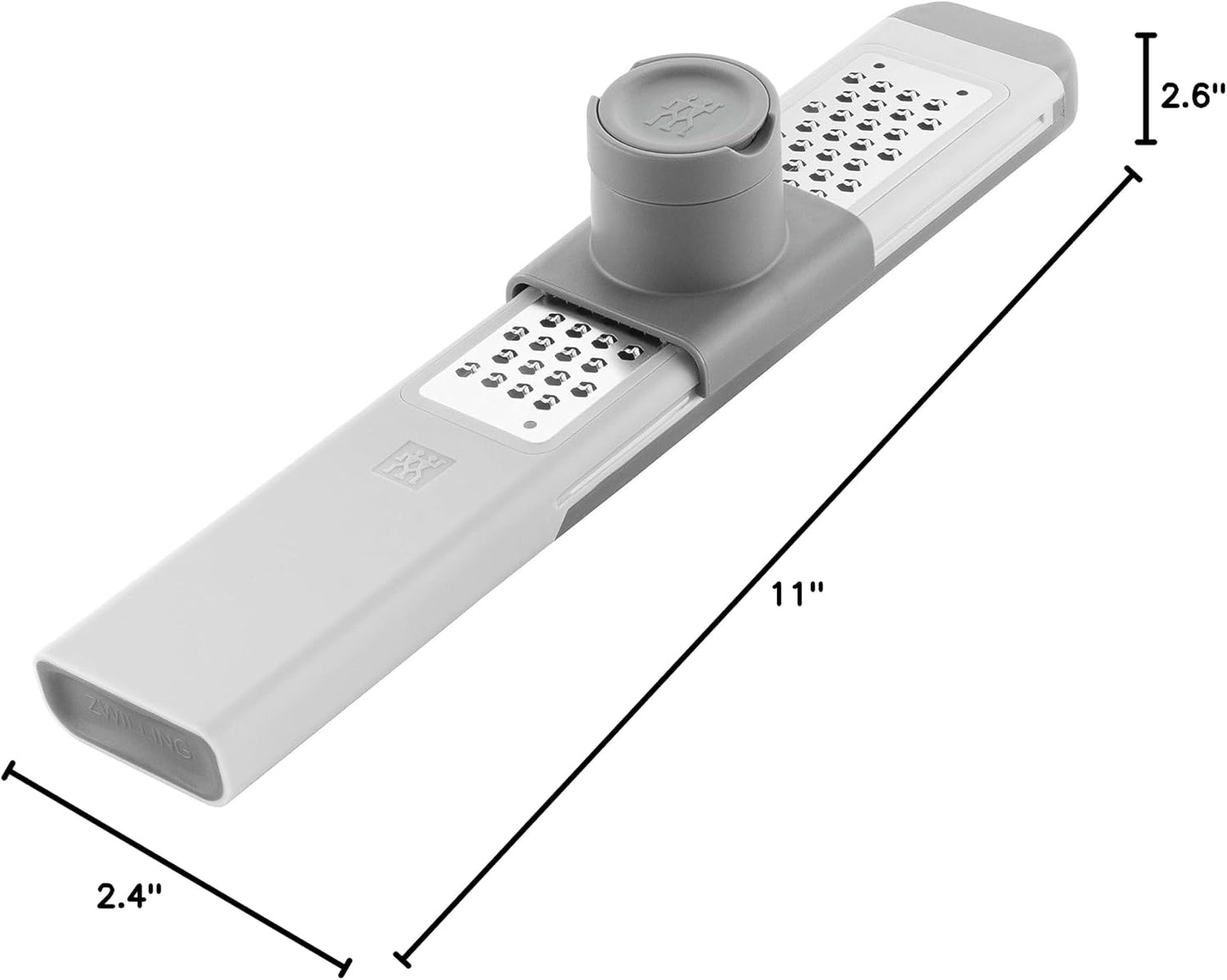 ZWILLING Z-Cut Multifunctional Grater, Mandoline, Faster Grating Technology, Zester, Rasp Grater, Slicer, Finger Guard, Grey