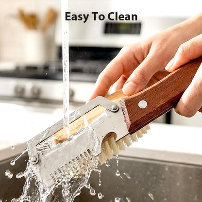 Premium Vegetable Peeler with Wooden Handle and Bottle Opener,Multi-Functional Vegetable Peeler for Kitchen, 2-In-1 Stainless Steel Kitchen Tool, for Fruit Veggie, Includes Bottle Opener (3-In-1 2PCS)