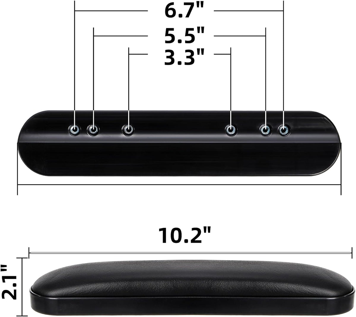 Covzoe 4 Pack Wheelchair Armrest Pads, 10-1/4" Long Wheelchair Arm Cushion