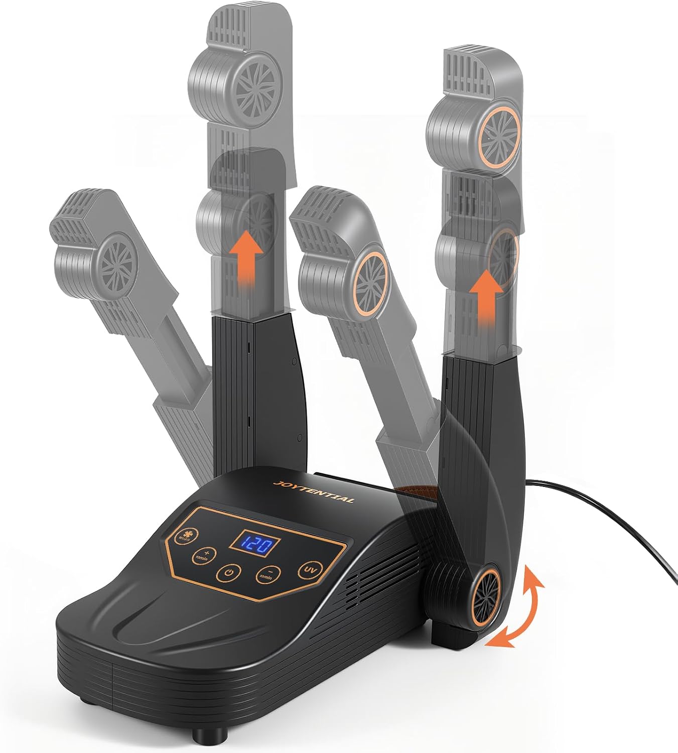 Electric Shoe Dryer, Boot Dryer with Heat Blower, Folding Retractable Dry Rack, Auto-Off Timer, Portable Dryers for Ski Boots, Sneakers, Socks, Gloves, Odor Eliminating
