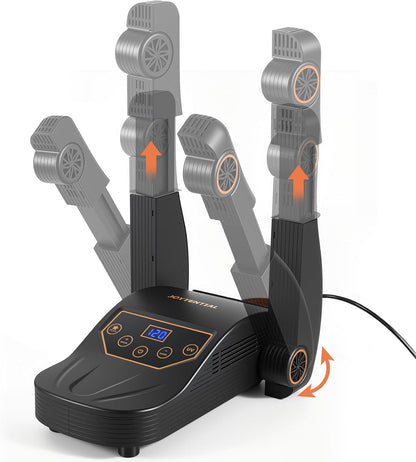Electric Shoe Dryer, Boot Dryer with Heat Blower, Folding Retractable Dry Rack, Auto-Off Timer, Portable Dryers for Ski Boots, Sneakers, Socks, Gloves, Odor Eliminating